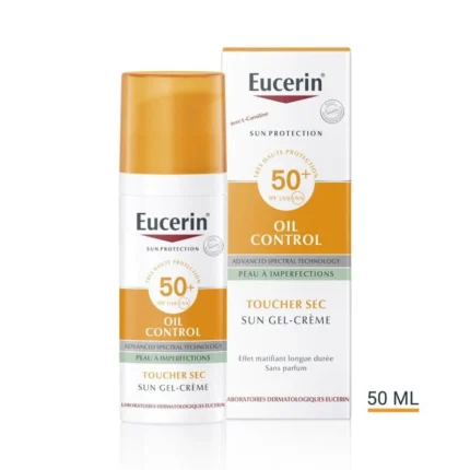 EUCERIN SUN PROTECTION OIL CONTROL SUN GEL CREME TOUCHER SEC SP50+ 50ML