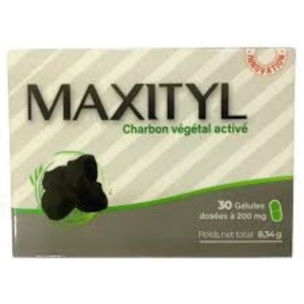 MAXITYL CARBON VEGERAL ACTIVE B30 GELULES